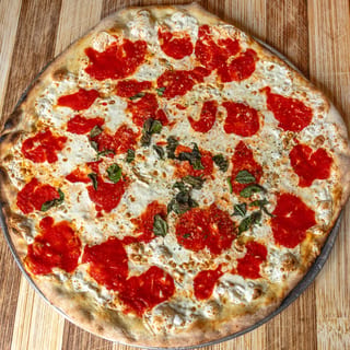 Homemade Fresh Mozzarella, Crushed Tomato & Basil Pizza Lunch
